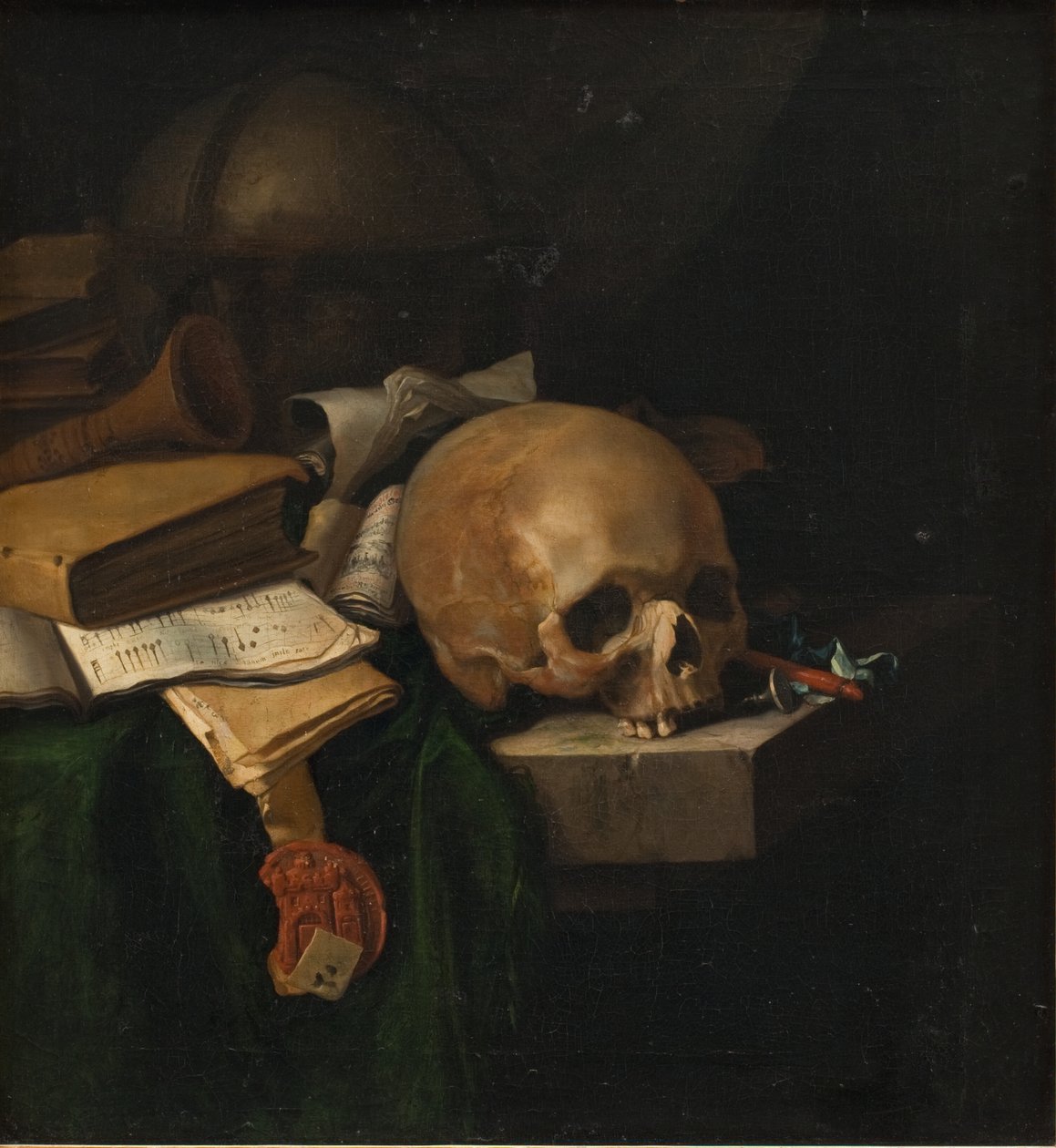 Vanitas natureza morta de Pieter van der Willigen