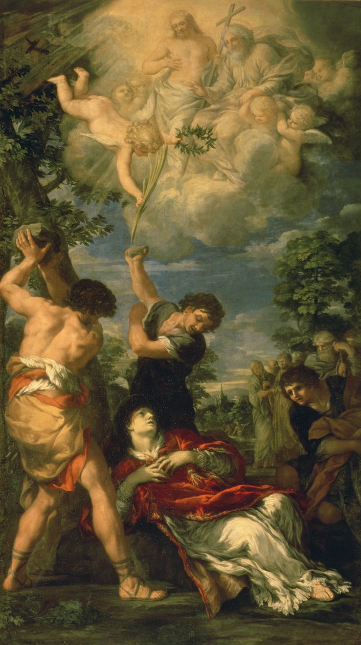 O martírio de Santo Estêvão, 1660 de Pietro da Cortona