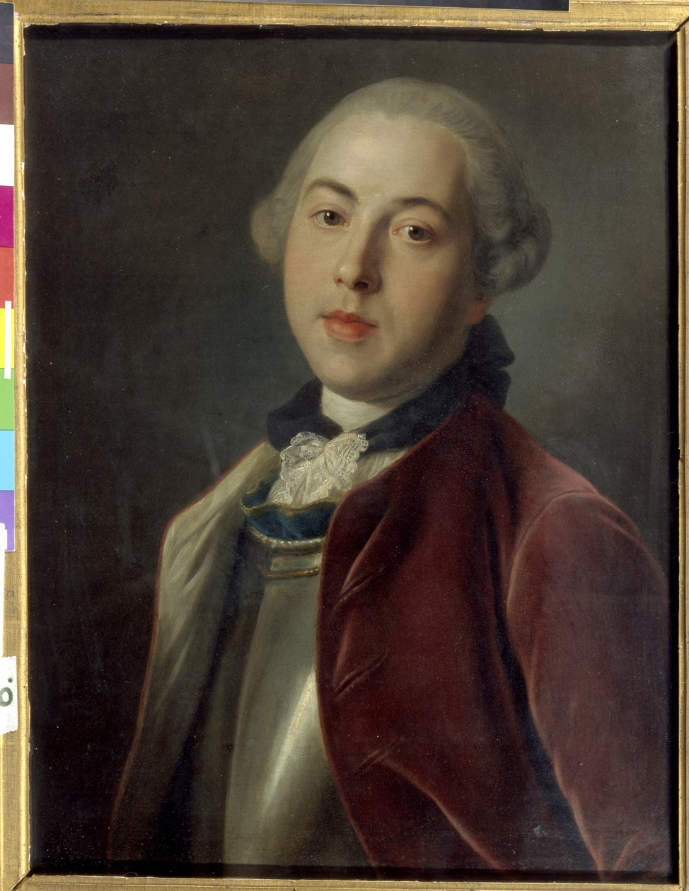 Retrato do Conde Alexander Mihailovich Galitzine de Pietro Antonio Rotari