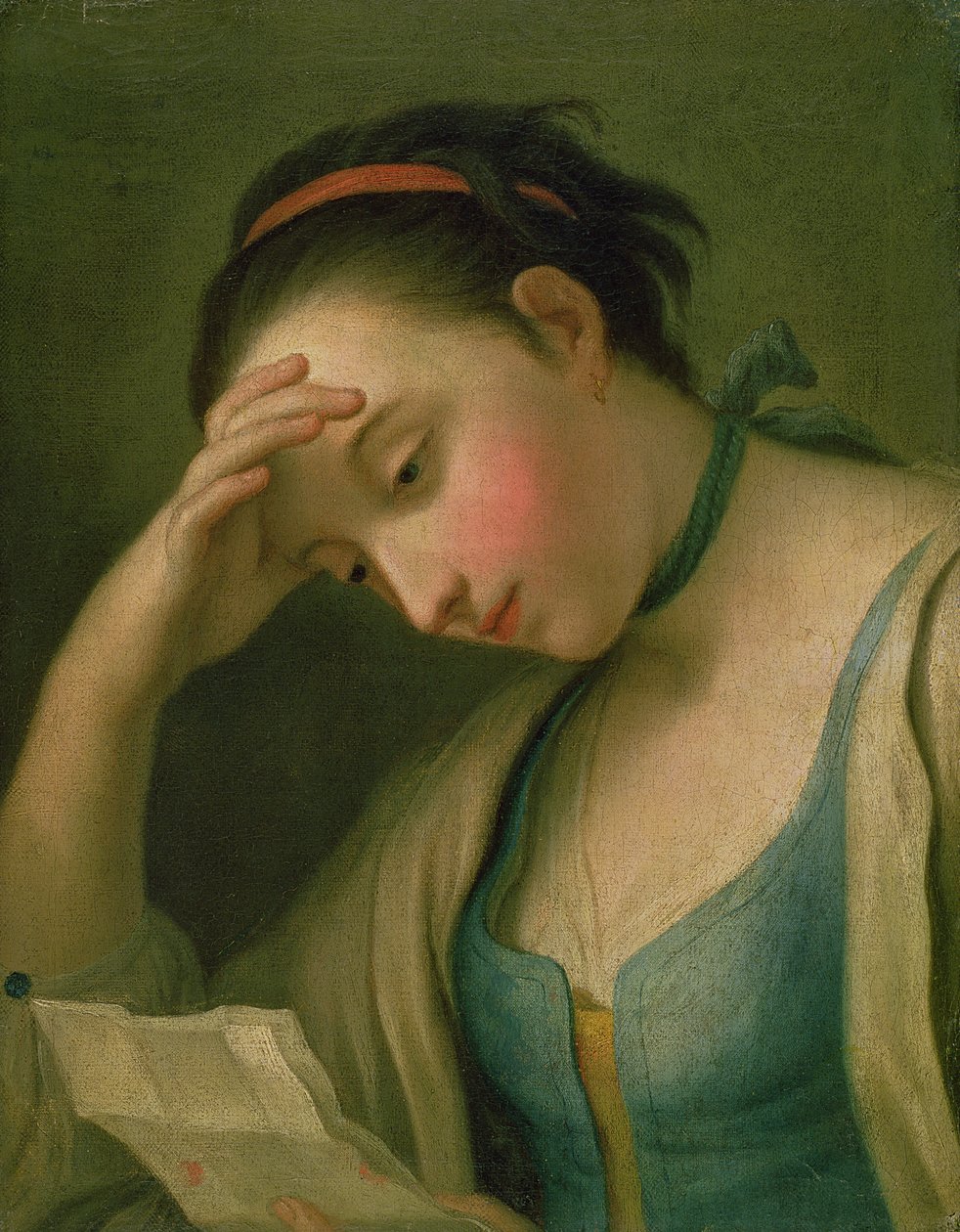 Retrato de uma mulher de Pietro Antonio Rotari