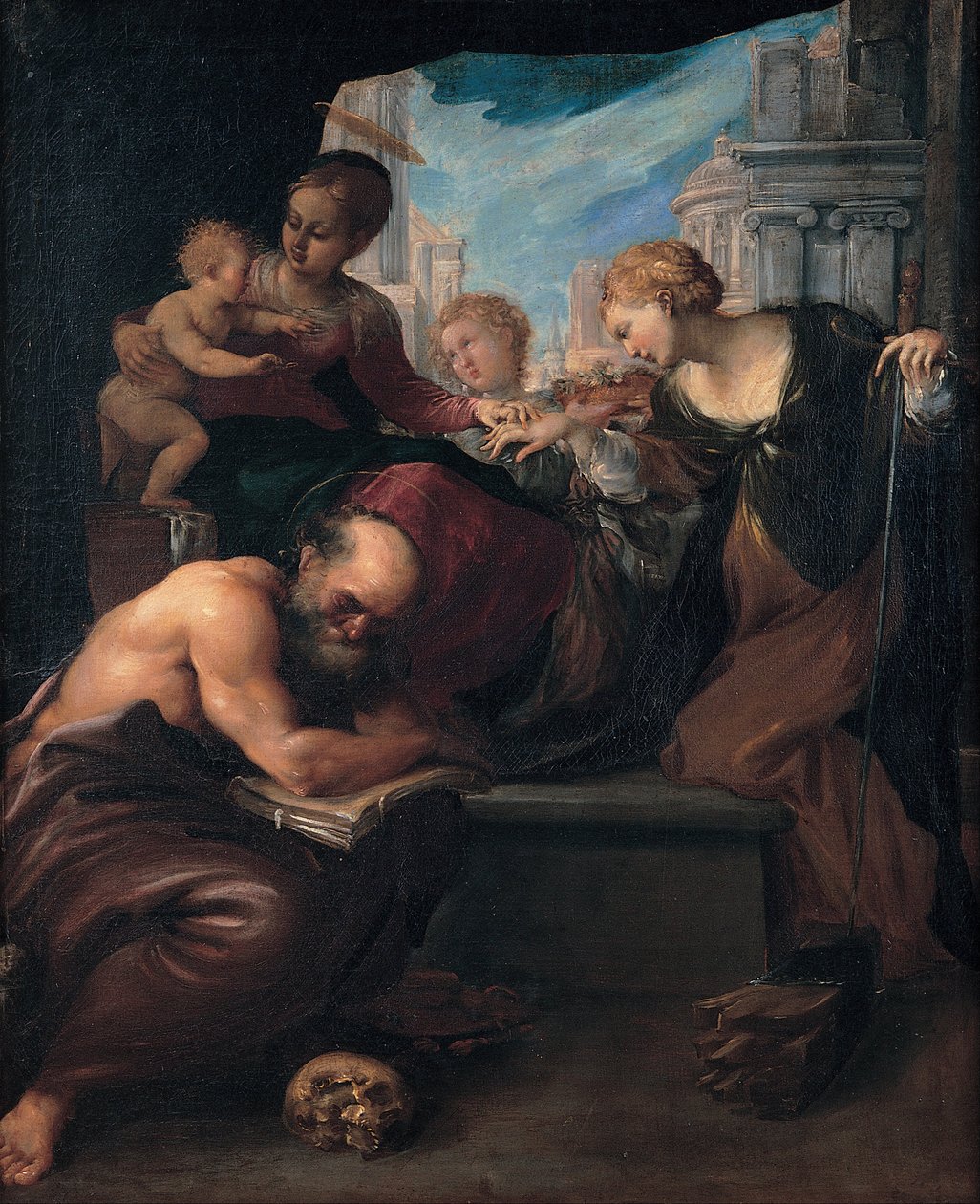 Casamento místico de Santa Catarina de Pietro Faccini