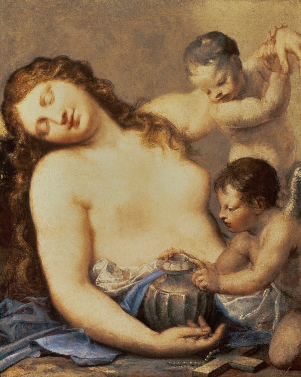 Maria Madalena Penitente com putti de Pietro Liberi