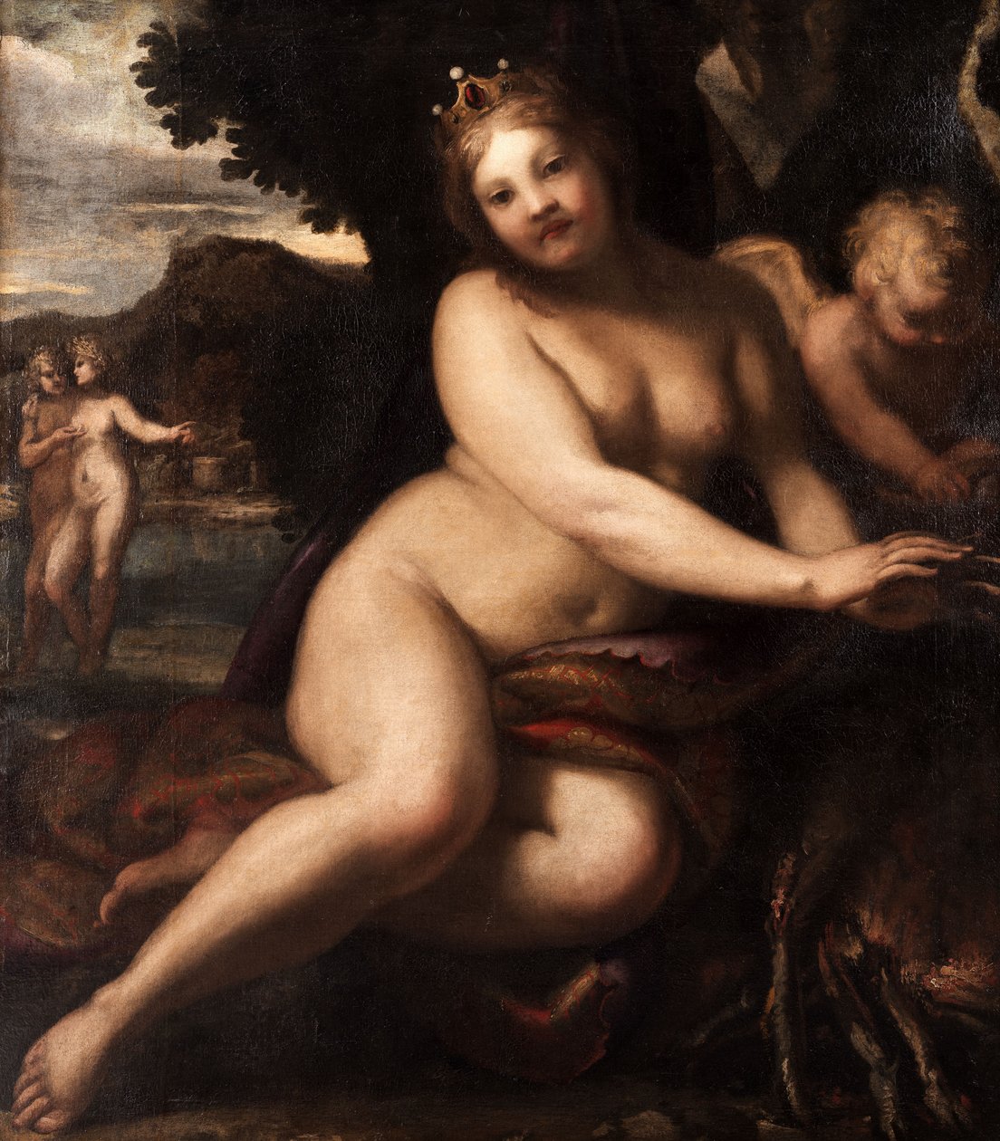 Sem comida e bebida, Baco, Venus de Pietro Liberi