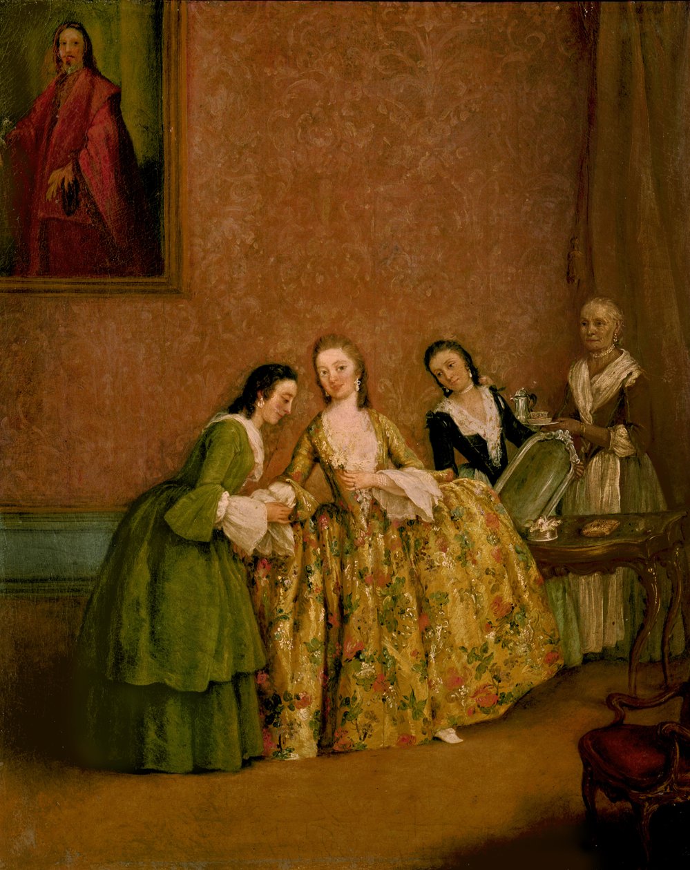 Lady Dressing, ou Lady no seu banheiro de Pietro Longhi