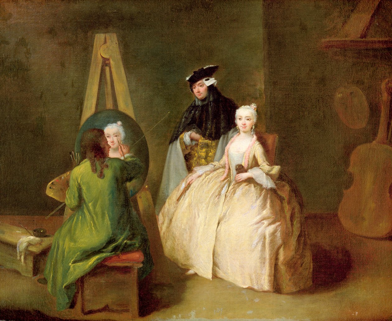 O estúdio do artista, c.1746 de Pietro Longhi