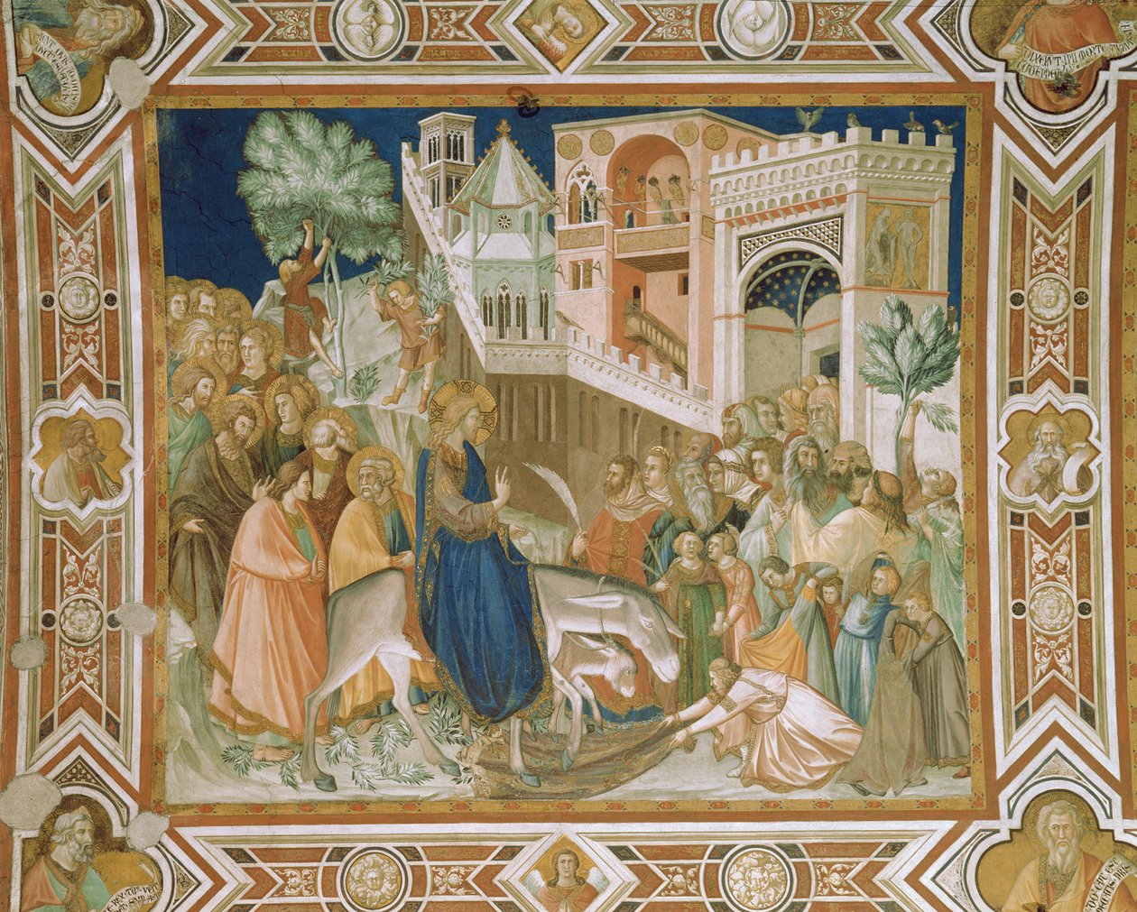 Entrada de Cristo em Jerusalém, 1320 de Pietro Lorenzetti