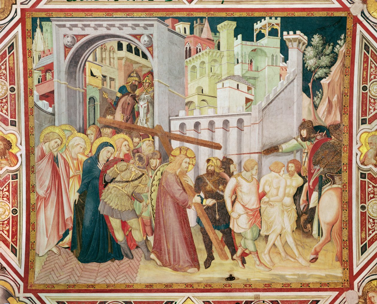 A Ascensão ao Calvário, c.1320 de Pietro Lorenzetti