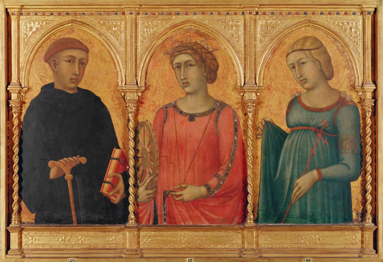 Três santos de Pietro Lorenzetti