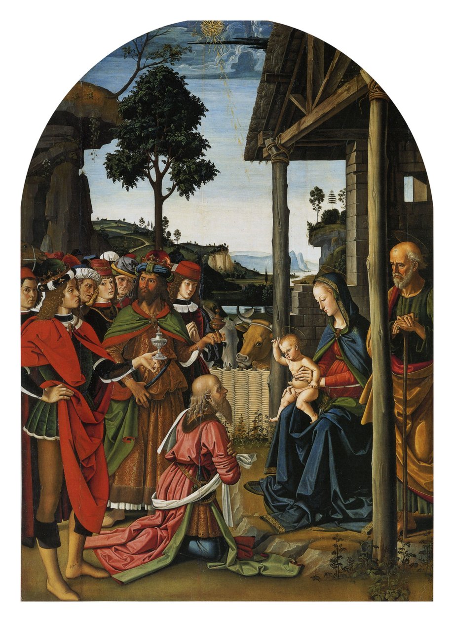 Adoração dos Magos de Pietro Perugino