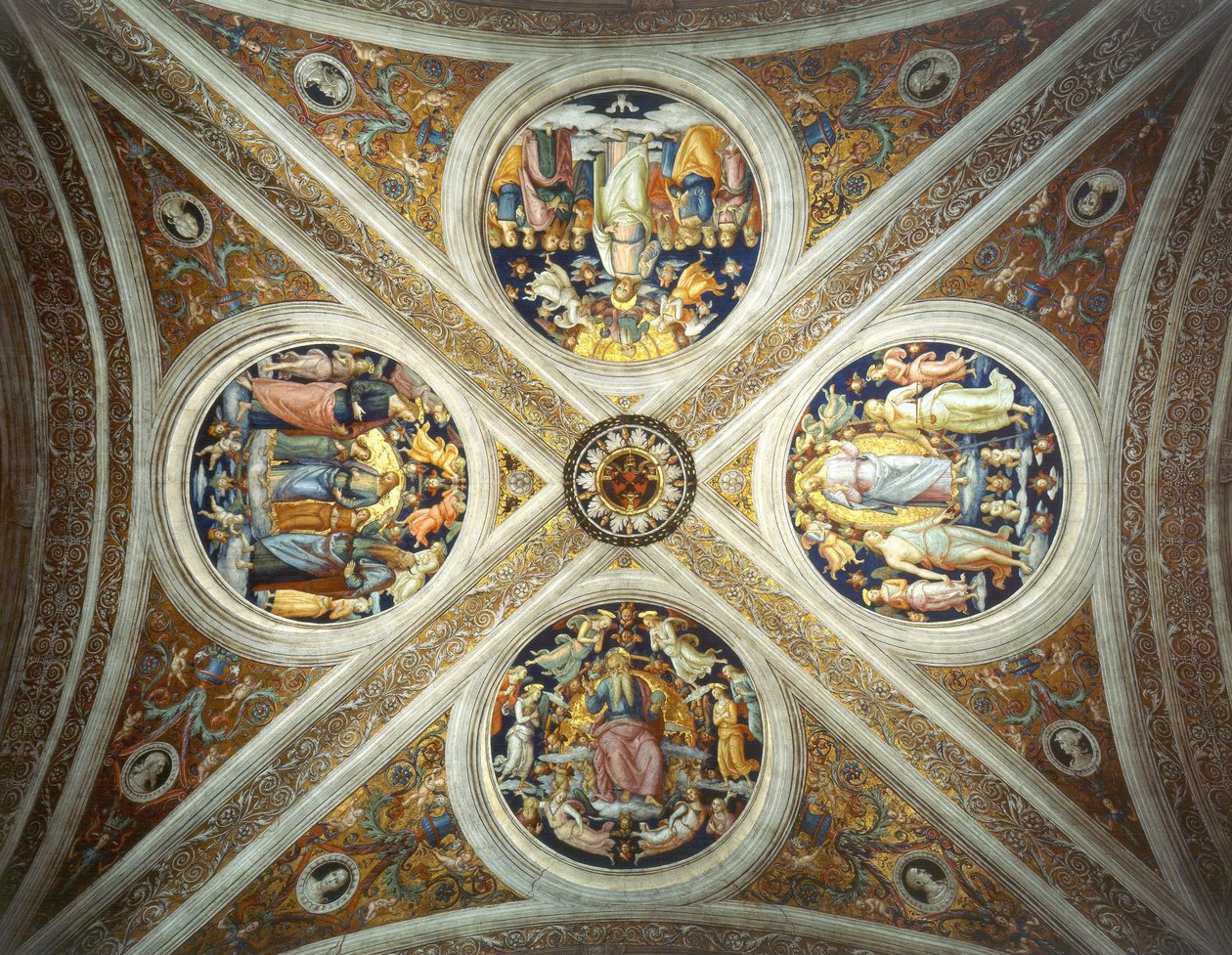 Abóbada da Estância do Fogo do Borgo de Pietro Perugino