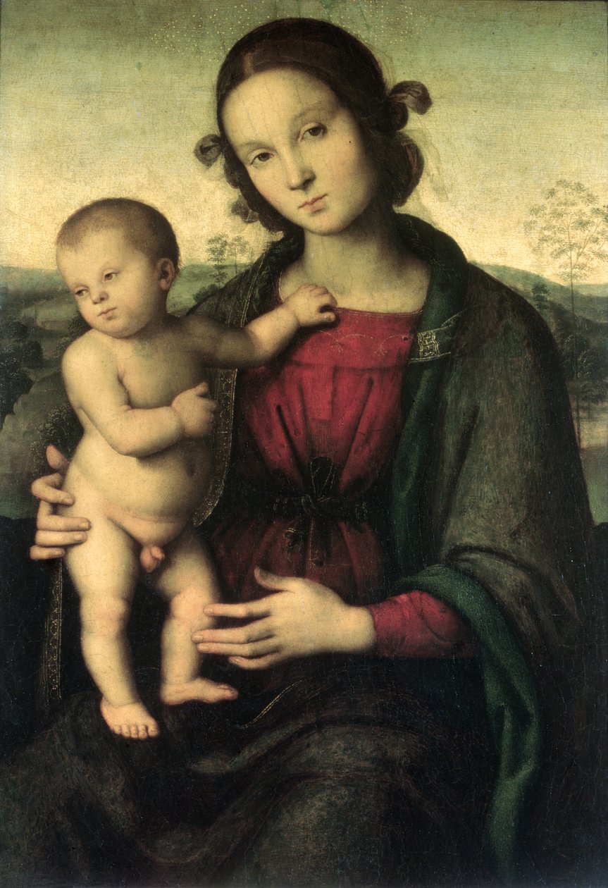 Madonna e criança, c.1495 de Pietro Perugino