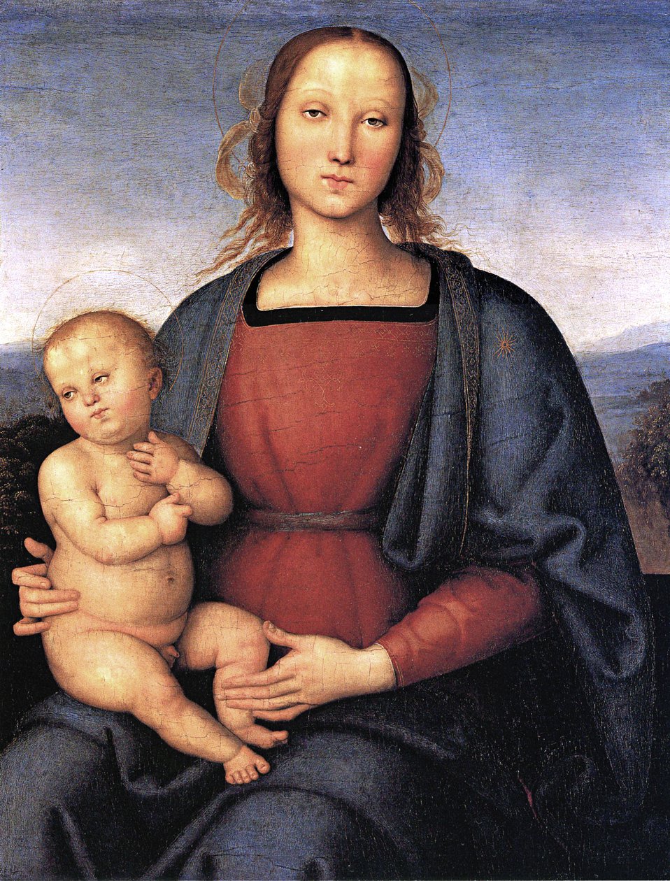Madonna e criança. de Pietro Perugino