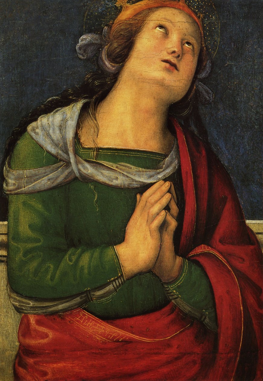 Polyptych de St. Peter (Santa Flavia) de Pietro Perugino
