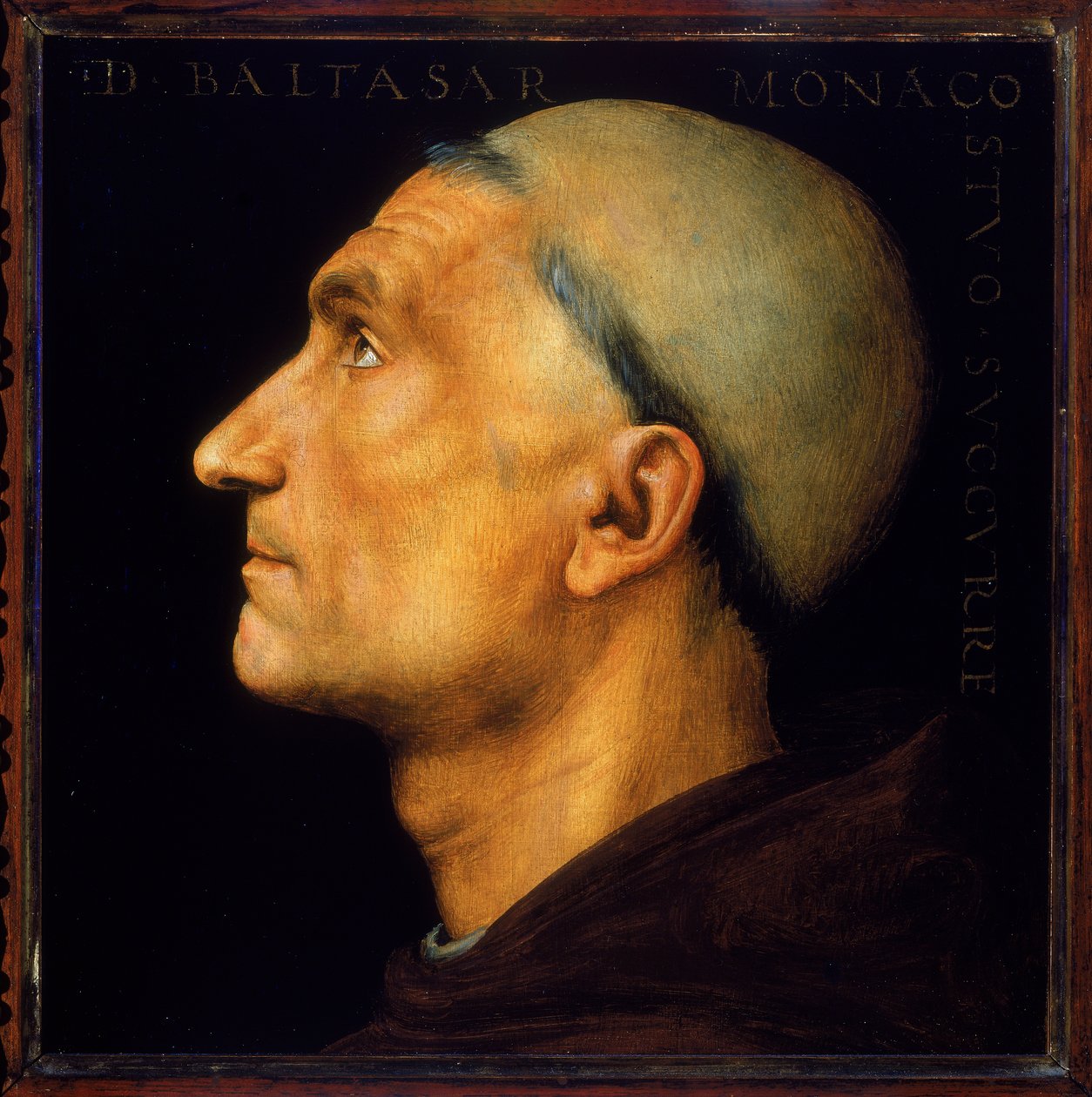 Retrato de Baldassare, o Monge Vallombrosano de Pietro Perugino