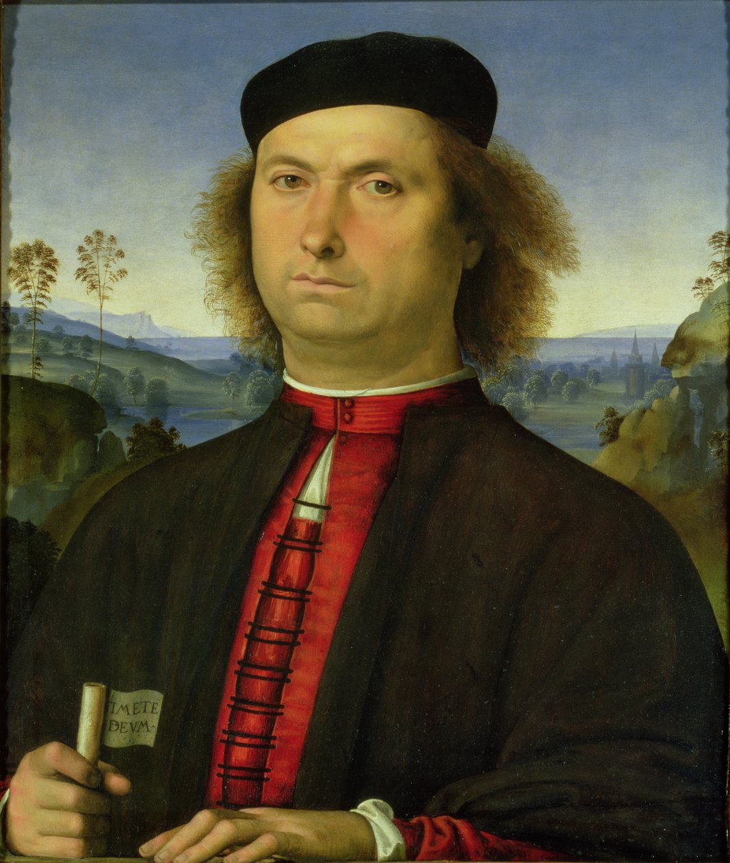 Retrato de Francesco das Obras, 1494 de Pietro Perugino