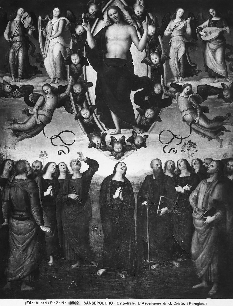 A ascensão de Cristo de Pietro Perugino