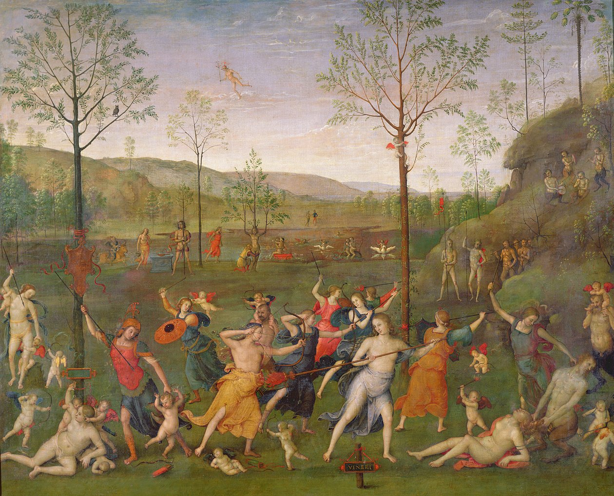 A Batalha do Amor e da Castidade, depois de 1503 de Pietro Perugino