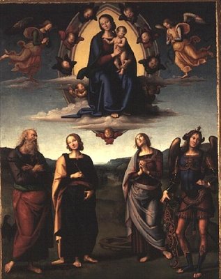 Virgem e Menino com os Santos, depois de 1497 de Pietro Perugino
