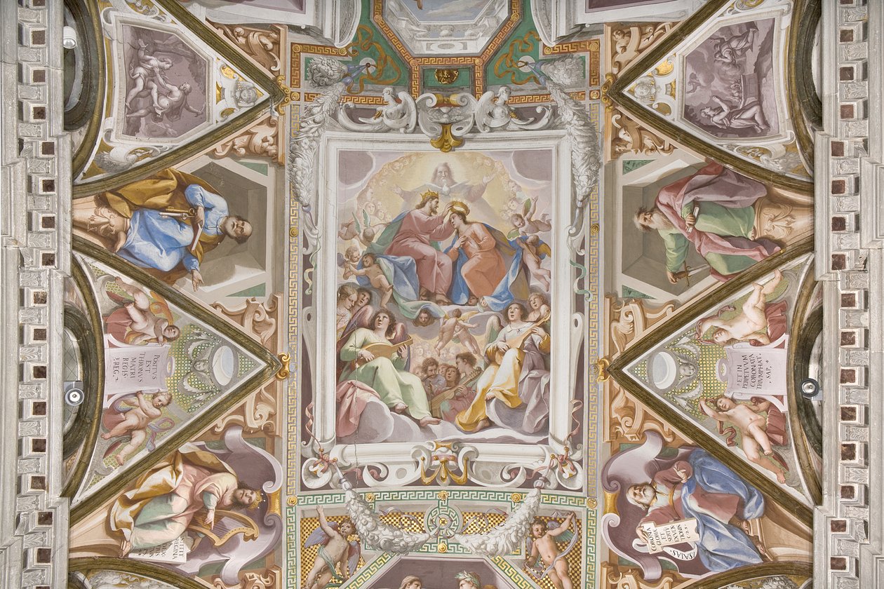 A coroação da Virgem Maria (detalhe de 3496331) de Pietro Sorri