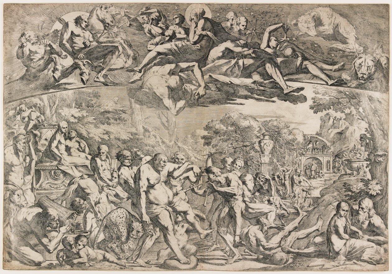 Alegoria do Outono, c.1642-44 de Pietro Testa
