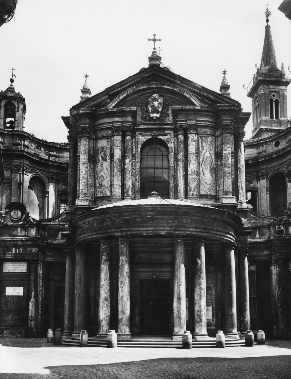 Igreja Santa Maria della Pace, fachada, 1656 de Pietro da 1596 1669 Cortona
