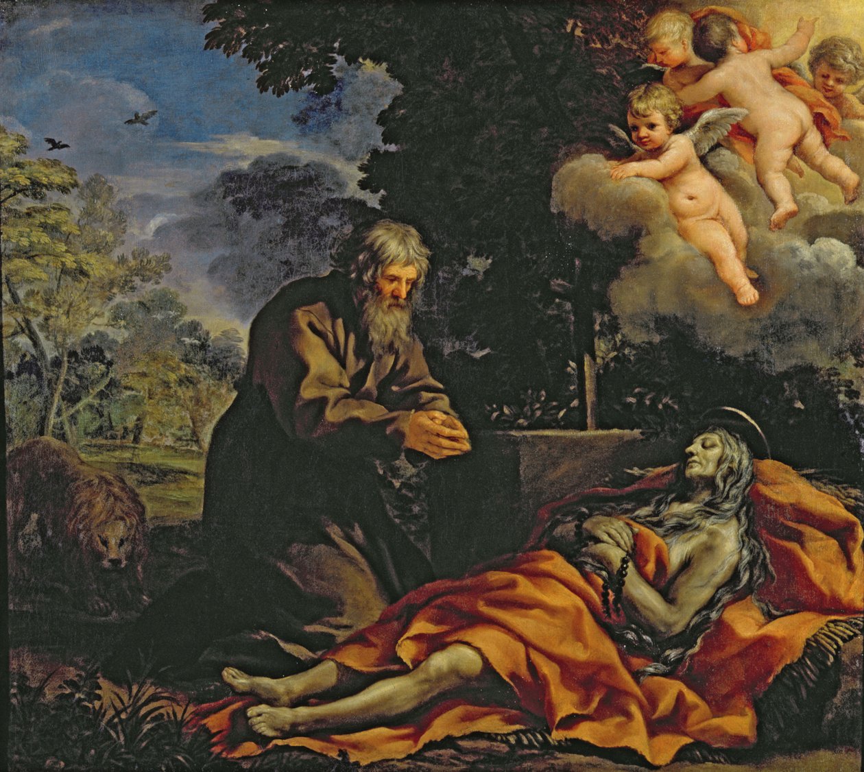Morte de Santa Maria do Egito de Pietro da Cortona