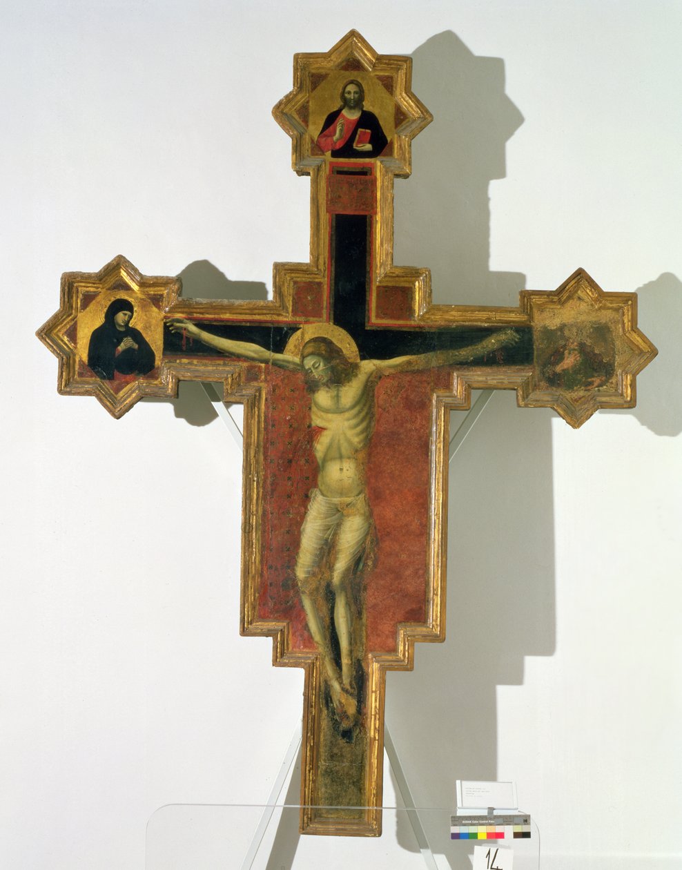 Crucificação (tempera no painel) de Pietro da Rimini
