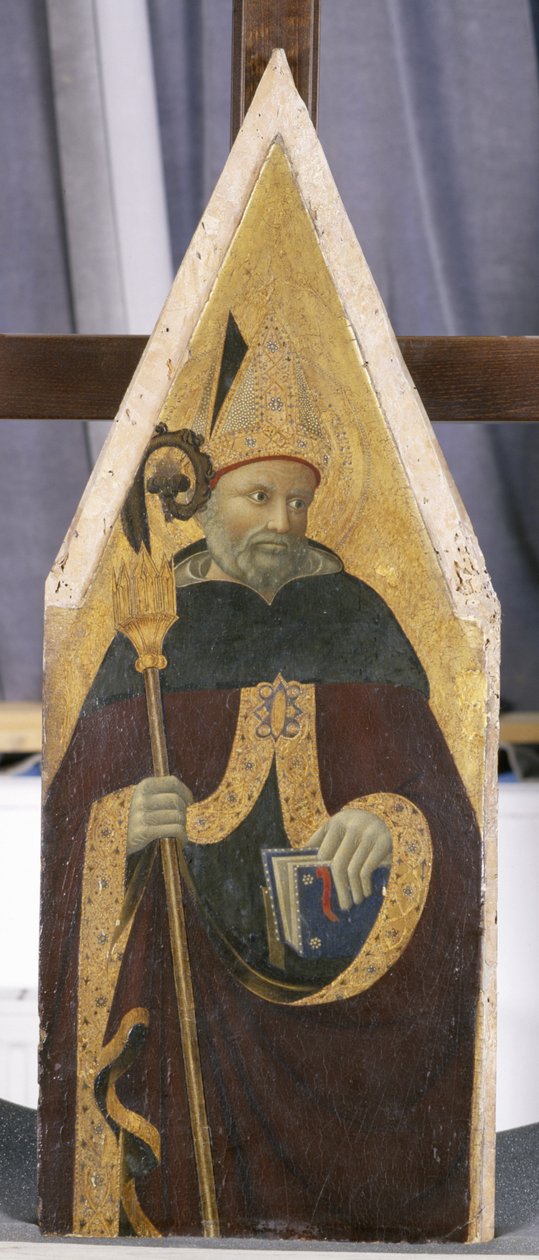 Santo Agostinho, c.1440 (têmpera sobre madeira de choupo) de Pietro di Giovanni di Ambrogio Pietro di Giovanni di Ambrogio