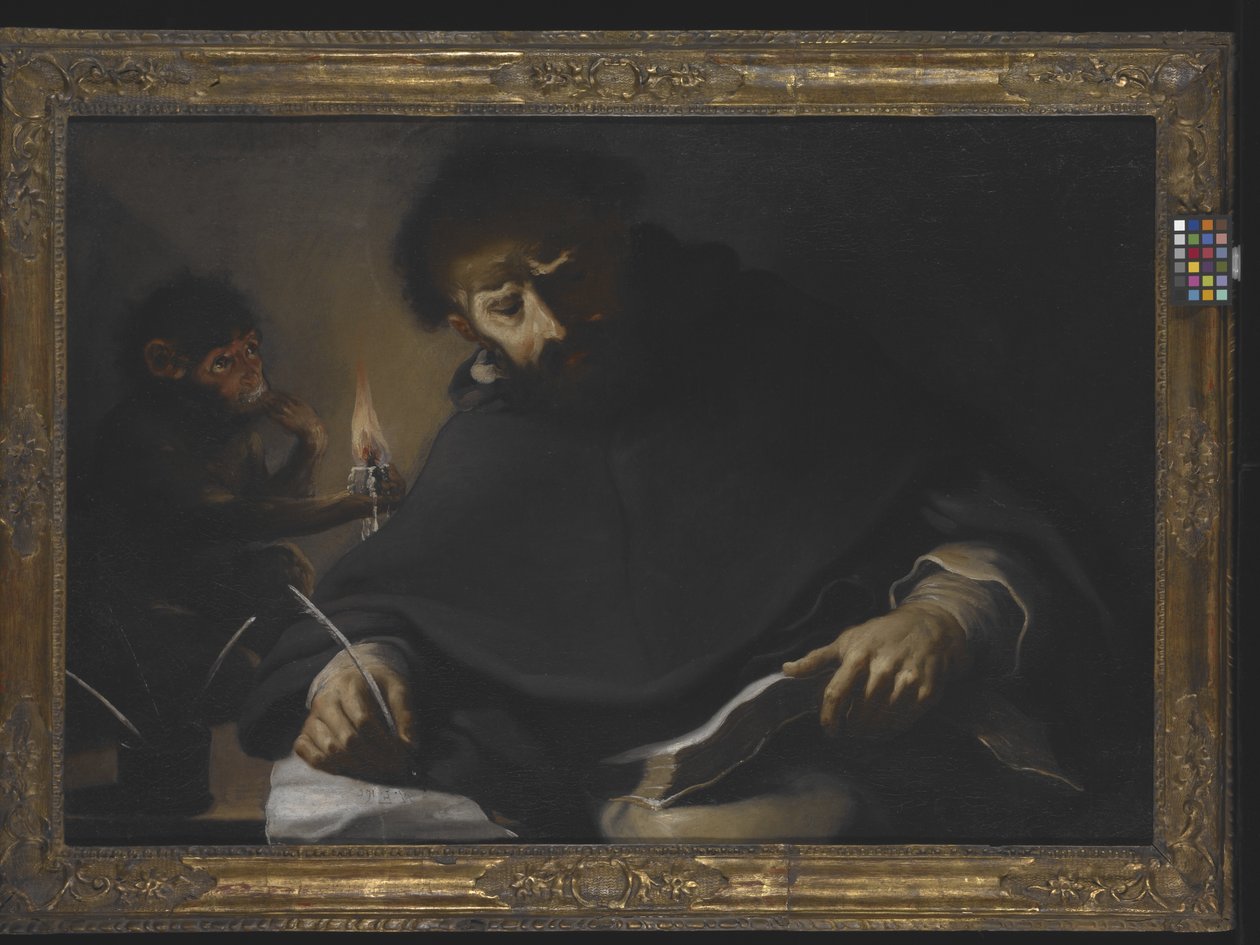 São Domingos e o Diabo (óleo sobre tela) de Pietro (1605 78) Della Vecchia