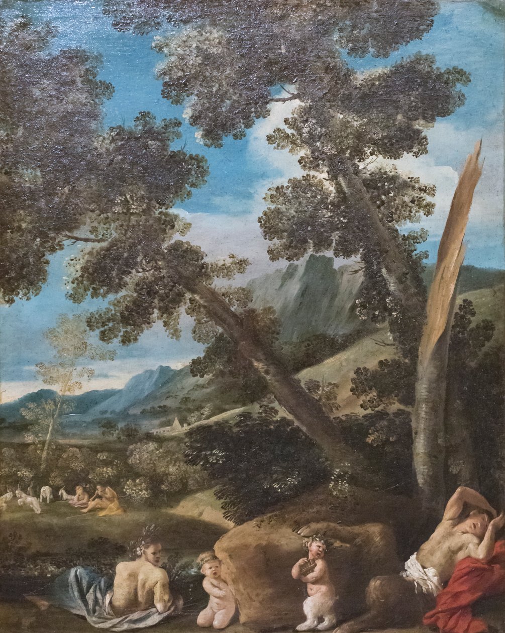 Paisagem com sátiros de Pietro (1611 50) Testa