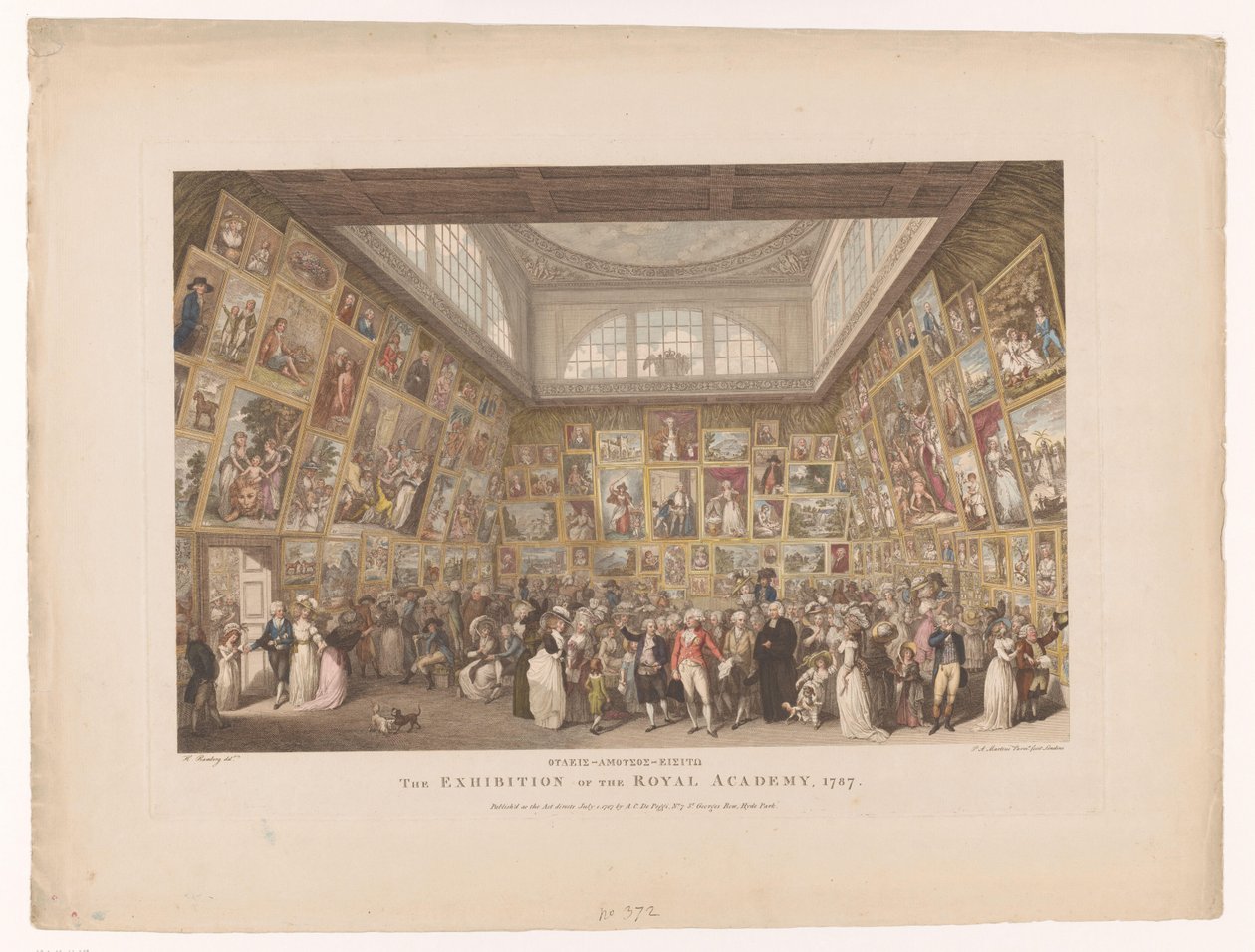 Tentoonstelling na Academia Real de Londen, em 1787
A Exposição da Academia Real, 1787 (título sobre o objecto) de Pietro Antonio Martini