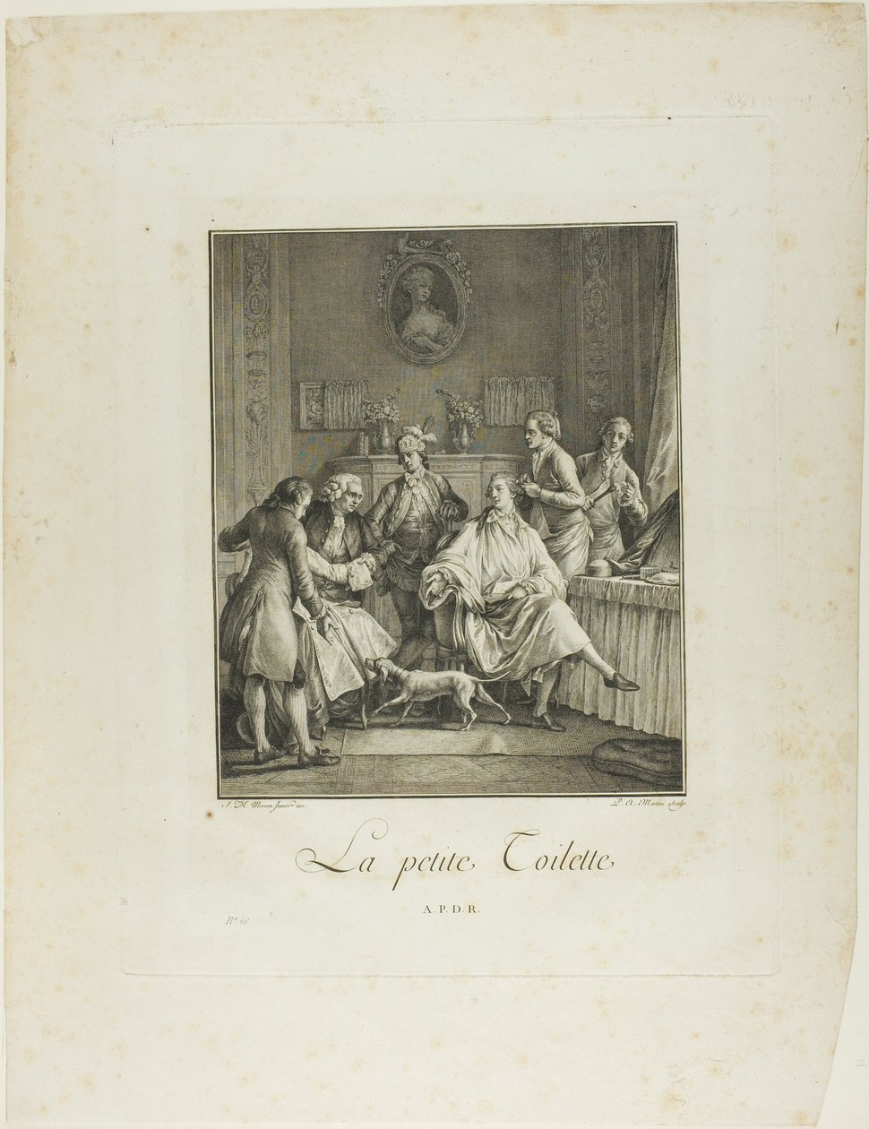 The Little Toilette, de Monument du Costume Physique et Morale de la fin du XVIIIe siècle de Pietro Antonio Martini