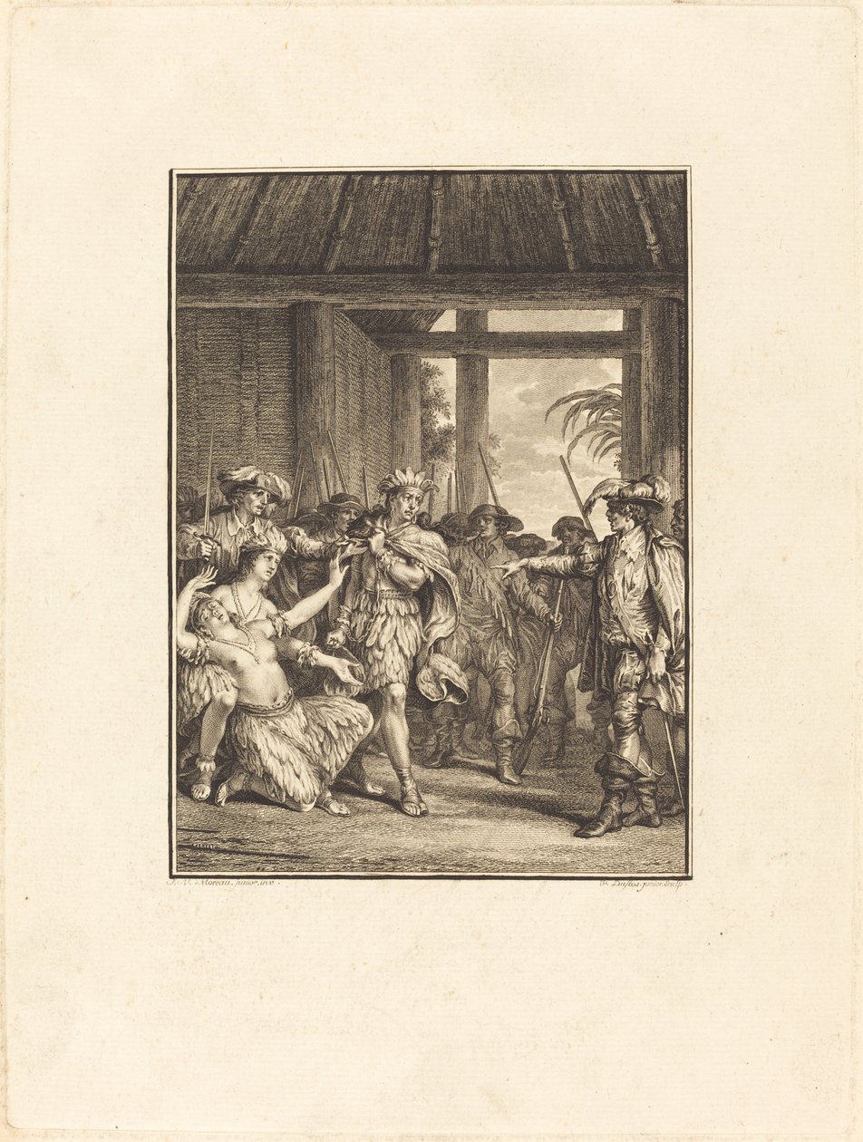 A descoberta do novo mundo de Pietro Antonio Martini after Jean Michel Moreau