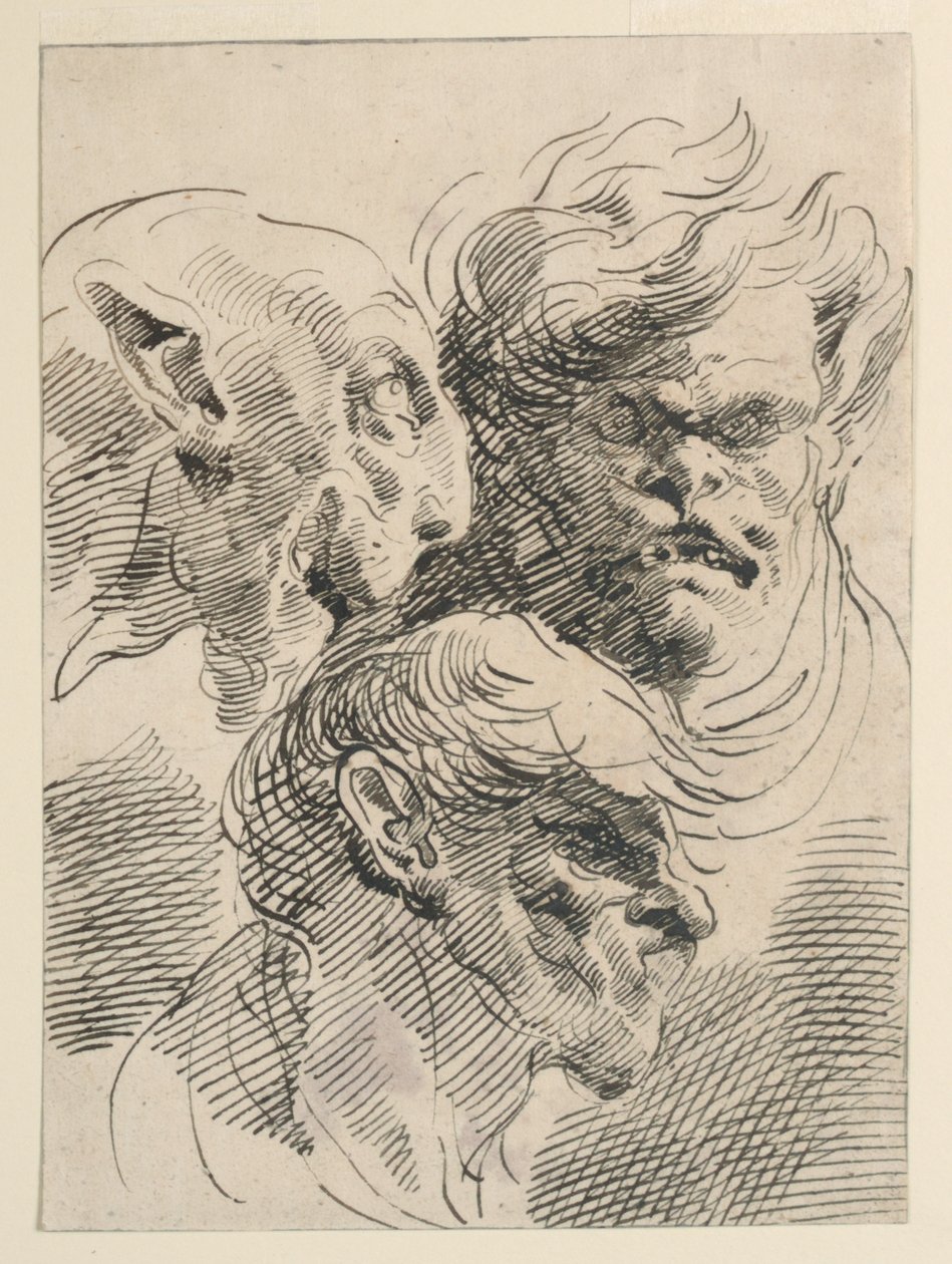Cabeças grotescas de Pietro Antonio Novelli