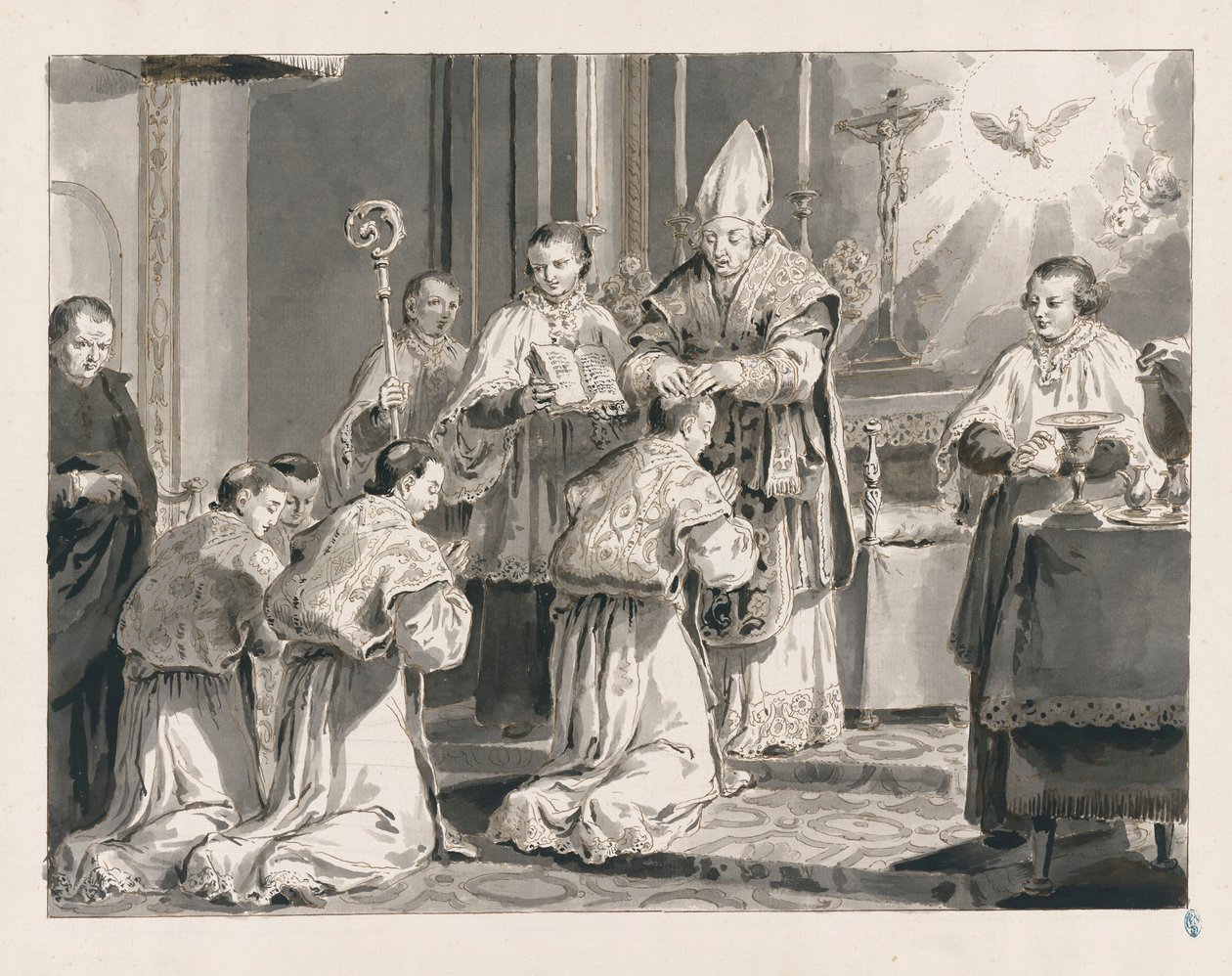 Ordenação dos Sete Sacramentos de Pietro Antonio Novelli