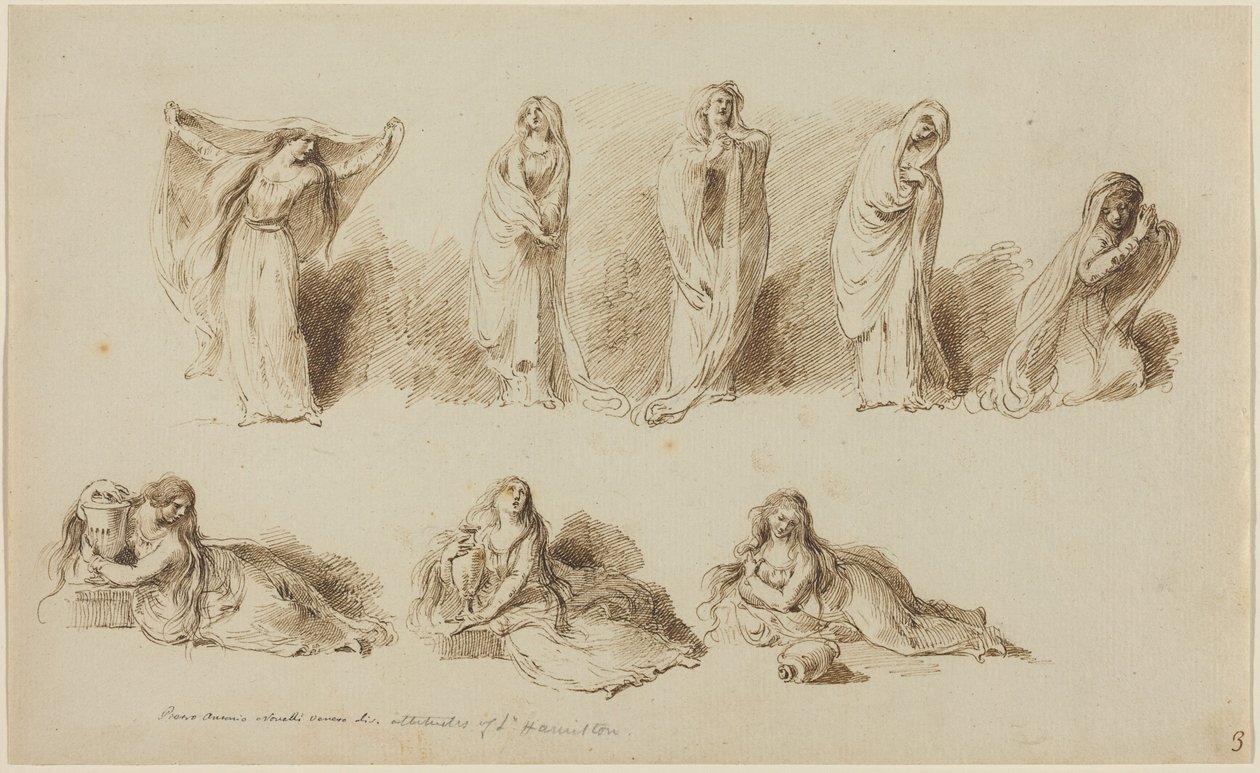 As atitudes de Lady Hamilton de Pietro Antonio Novelli