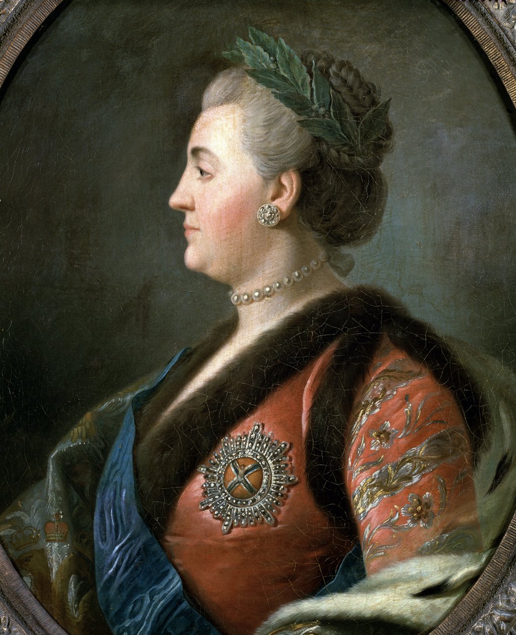 Retrato de Catarina II, a Grande, imperatriz da Rússia (Pintura de Pietro Antonio Rotari