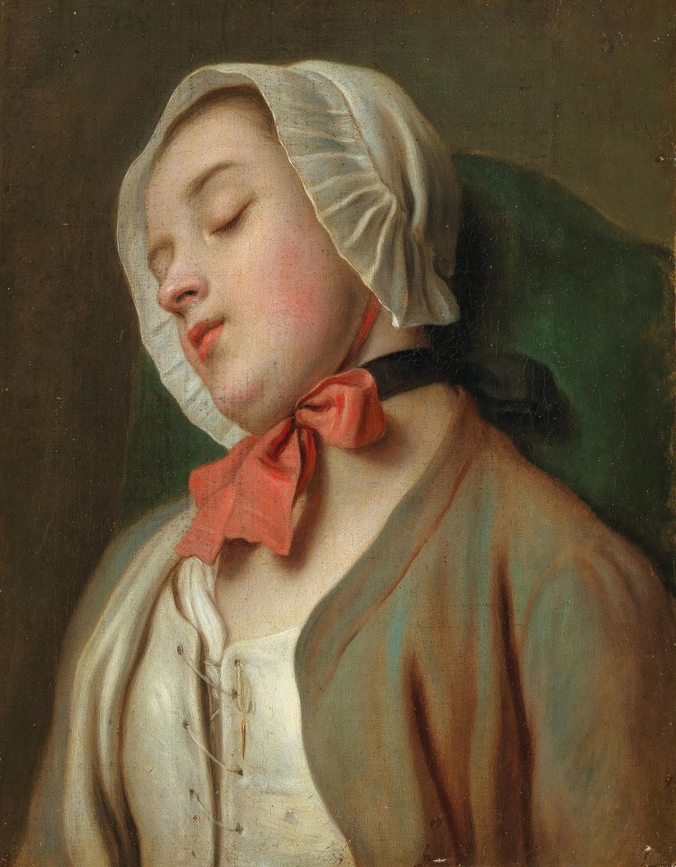 Mulher jovem adormecida, meados do século XVIII. de Pietro Antonio Rotari