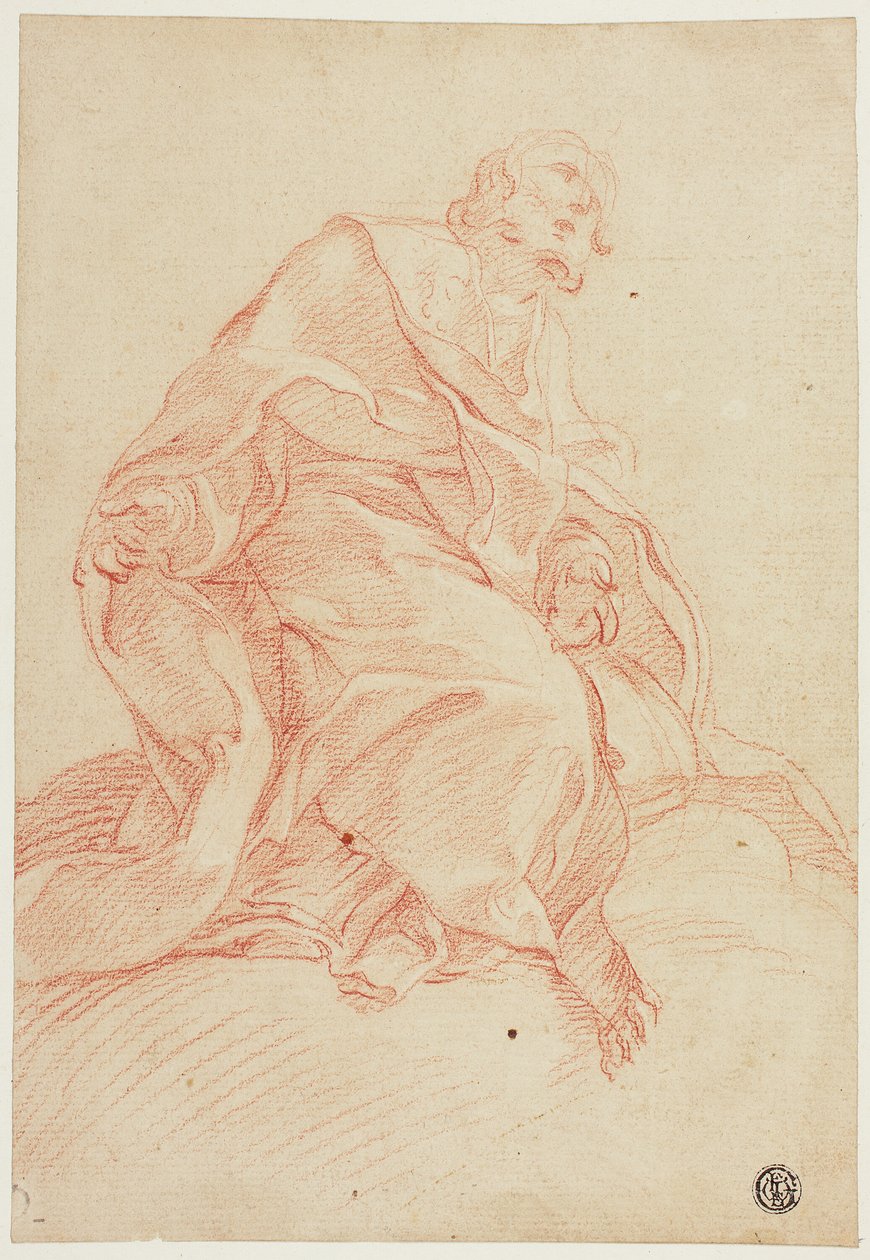 Figura de um santo masculino de Pietro Dandini
