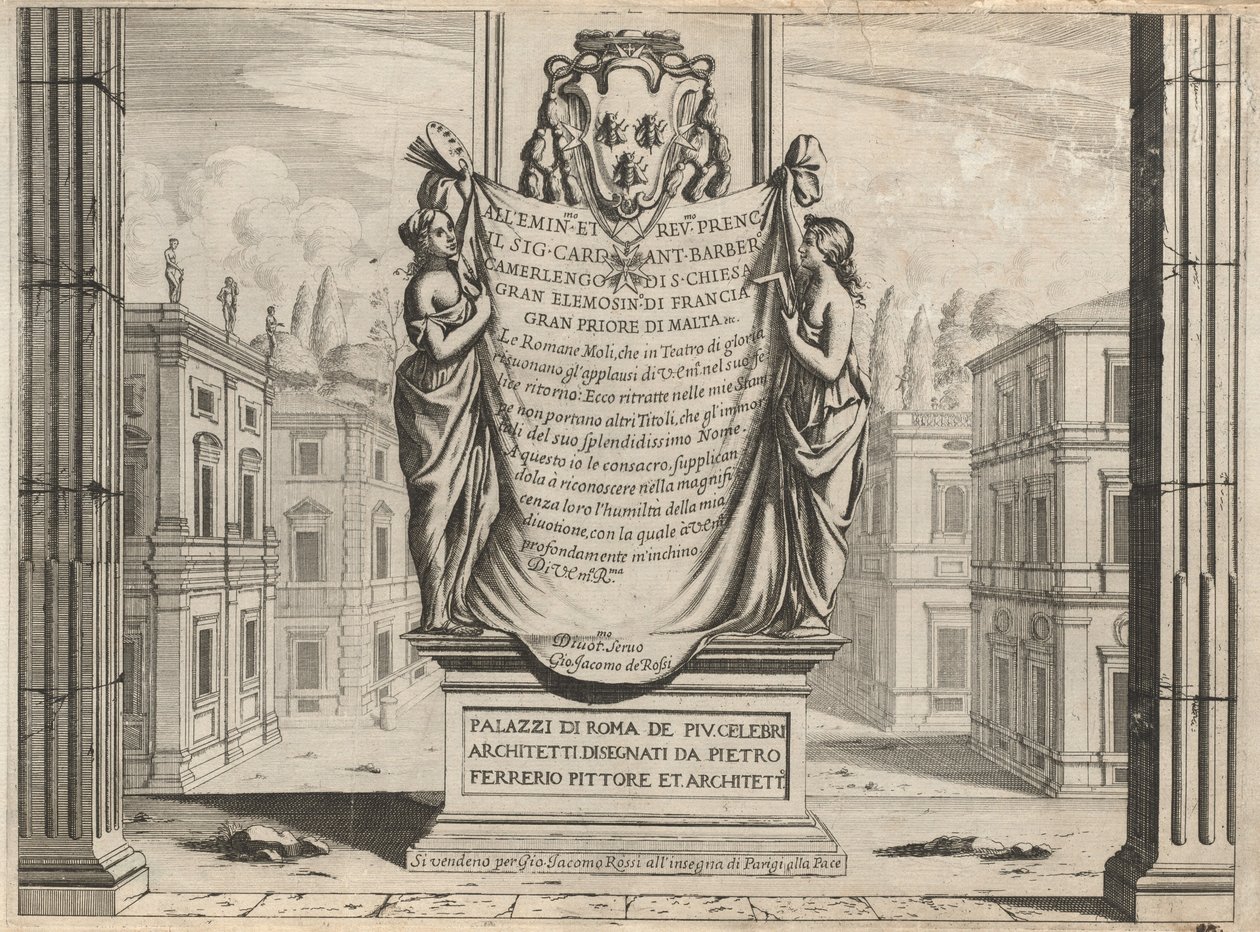 Palazzi di Roma de piu Celebri Architetti de Pietro Ferrerio