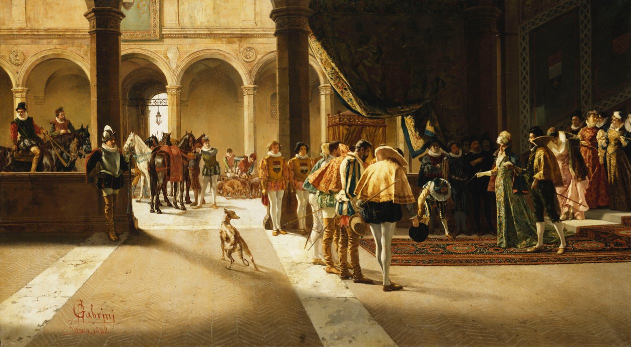 A chegada, 1882 de Pietro Gabrini