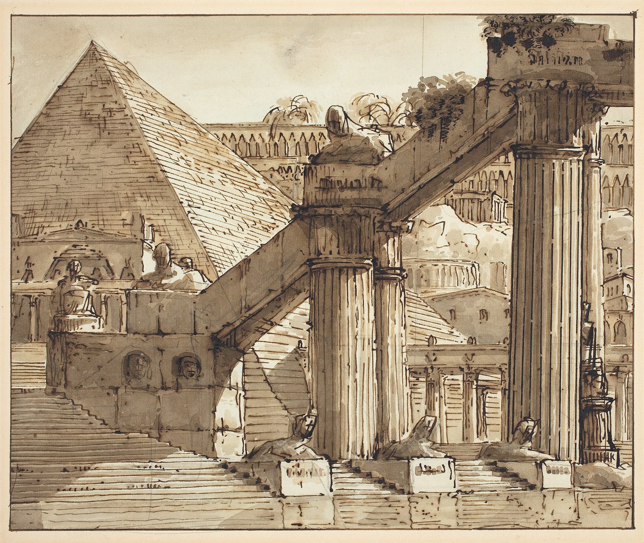 Cenário Egípcio de Pietro Gonzaga