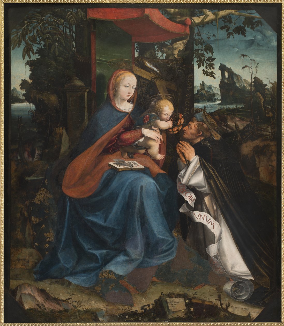 Madonna e Criança e São Pedro Mártir, 1525 de Pietro Grammorseo