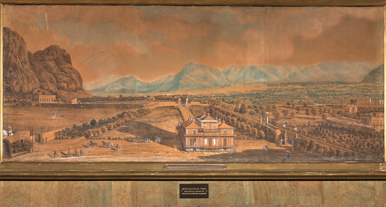 Vista da Villa Favorita e do Palácio Chinês de Pietro Junior Martorana