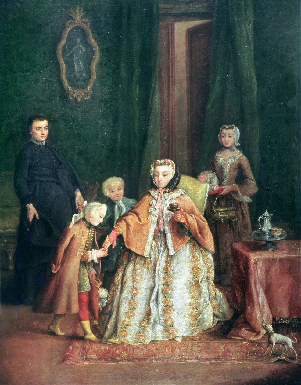 Beijando a mão de Pietro Longhi