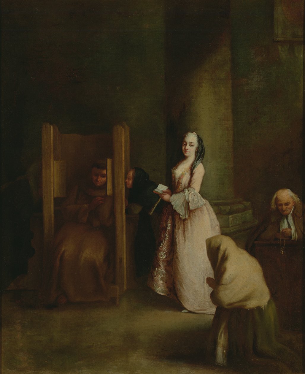 A Confissão, 1750s de Pietro Longhi