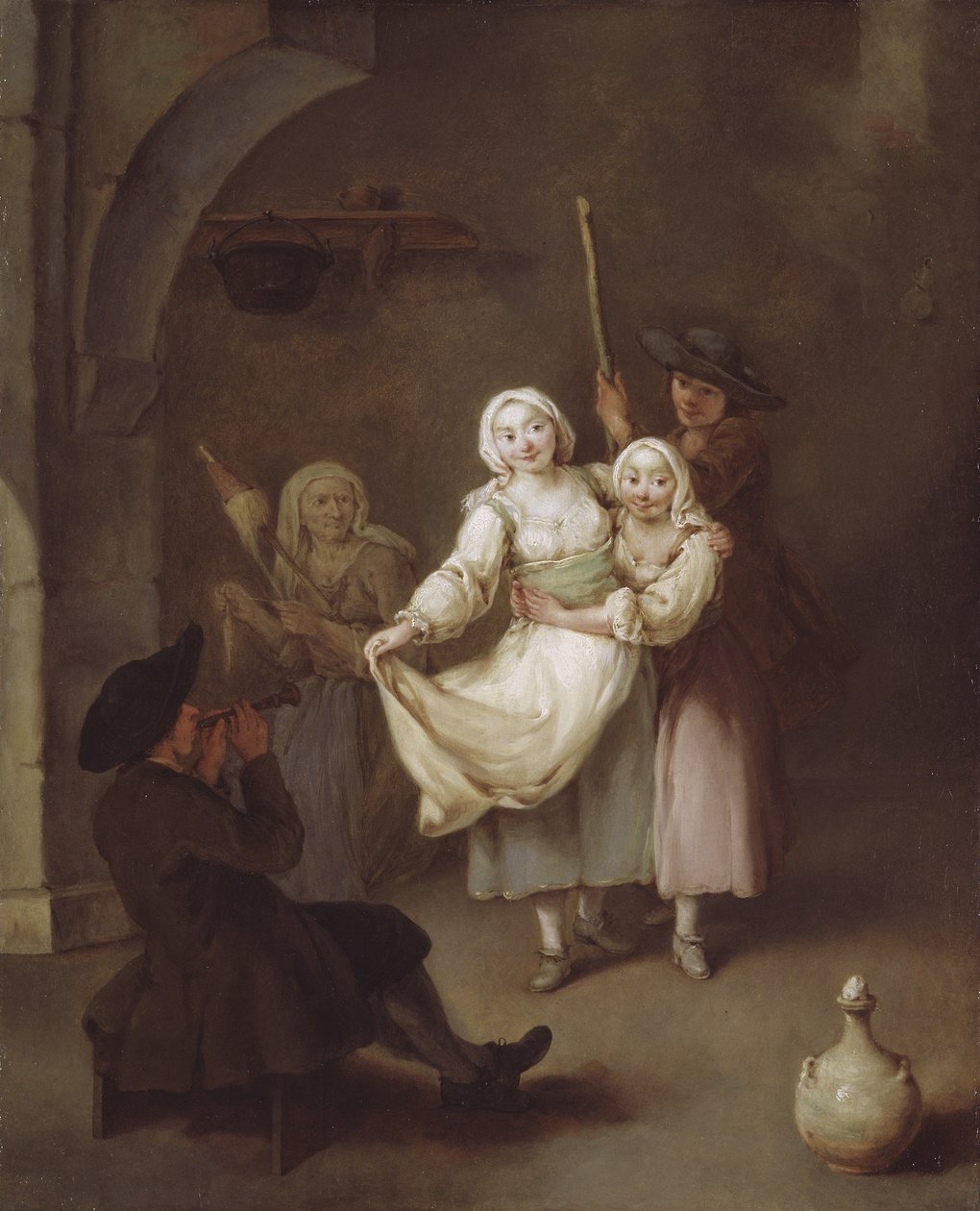 A Dança, c.1750 (óleo sobre tela) de Pietro Longhi