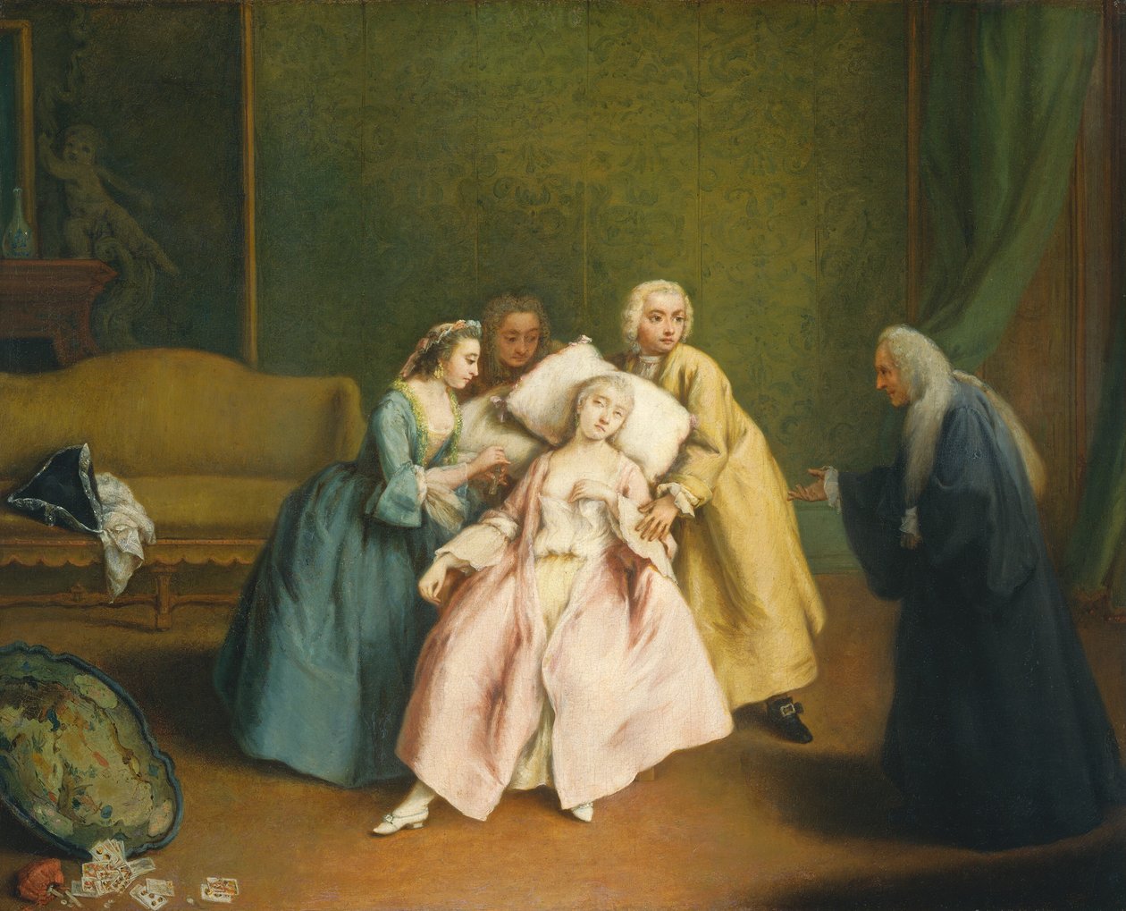 O Desmaiado, c. 1744. de Pietro Longhi