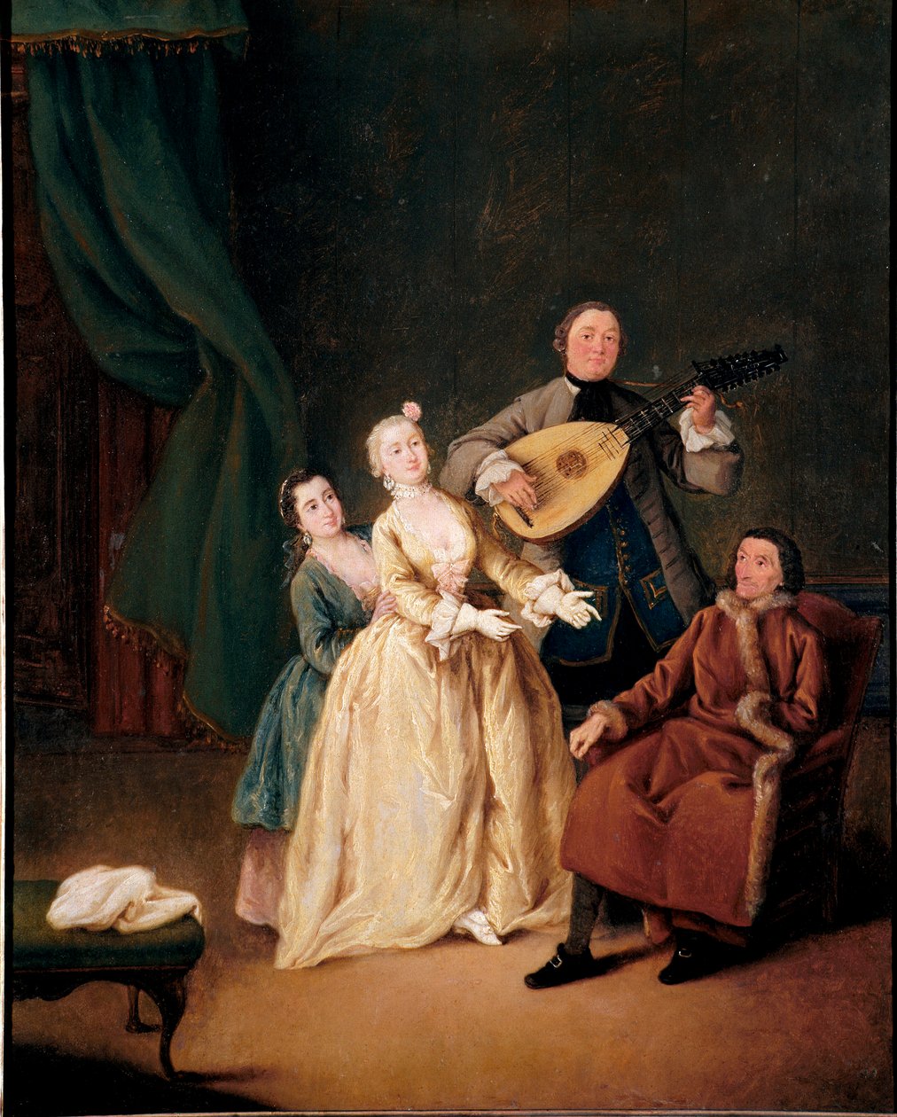 The Family Concert Painting by Pietro Longhi (1702-1785) 1752 Dim. 62x51 cm Ca 