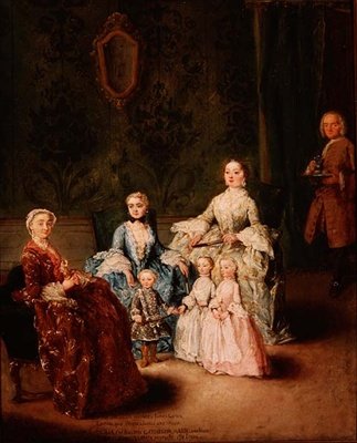 A Família Sagredo (óleo sobre tela) de Pietro Longhi